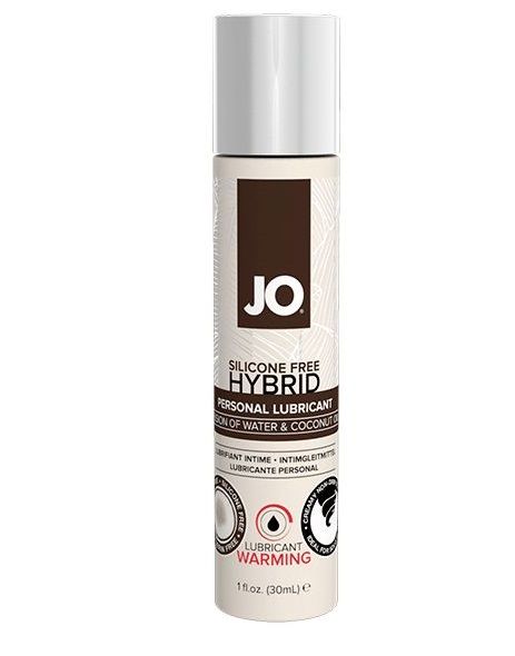 Водно-масляный лубрикант с разогревающим эффектом JO Silicone Free Hybrid Lubricant WARMING  - 30 мл. - System JO - купить с доставкой в Ставрополе