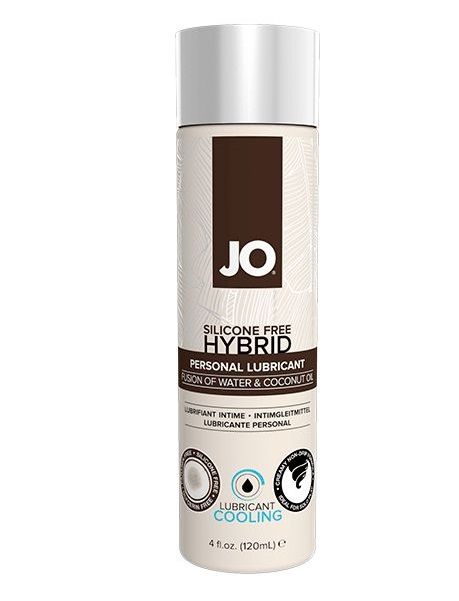 Водно-масляный лубрикант с охлаждающим эффектом JO Silicon free Hybrid Lubricant COOLING - 120 мл. - System JO - купить с доставкой в Ставрополе