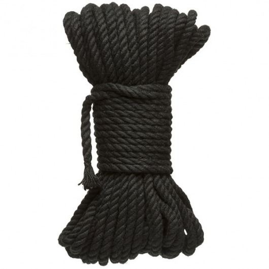 Черная верёвка для связывания и фиксации Bind Tie - 15,24 м. - Doc Johnson - купить с доставкой в Ставрополе