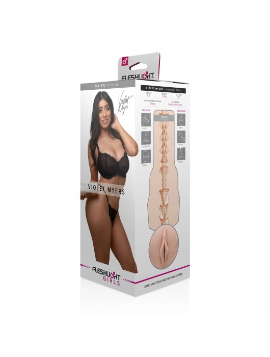 Мастурбатор-вагина Fleshlight Girls - Violet Myers Waifu - Fleshlight - в Ставрополе купить с доставкой