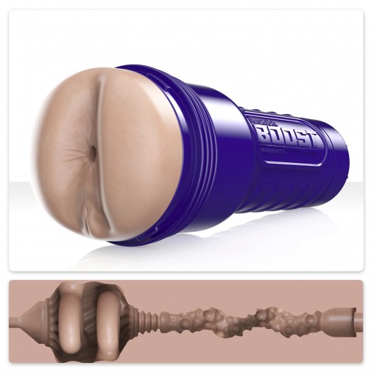 Телесный мастурбатор-анус Fleshlight Boost Blast Female - Fleshlight - в Ставрополе купить с доставкой