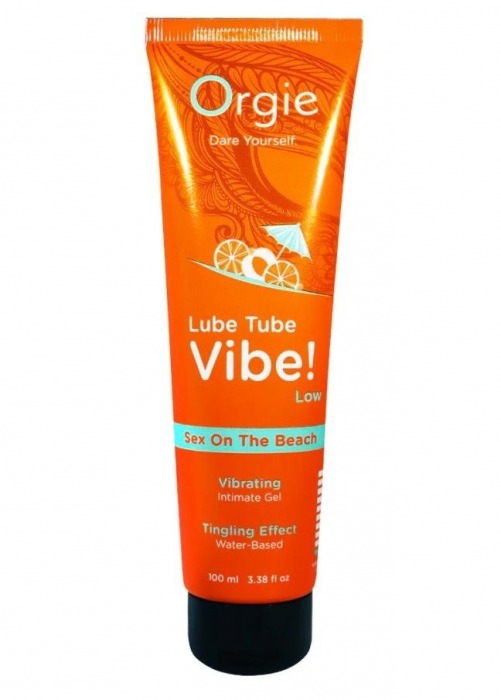 Гель с эффектом вибрации Lube Tube Vibe Low Sex On The Beach - 100 мл. - ORGIE - купить с доставкой в Ставрополе