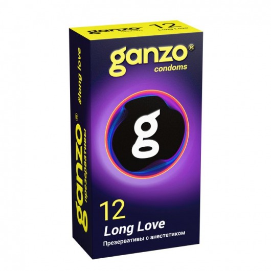 Презервативы с анестетиком для продления удовольствия Ganzo Long Love - 12 шт. - Ganzo - купить с доставкой в Ставрополе