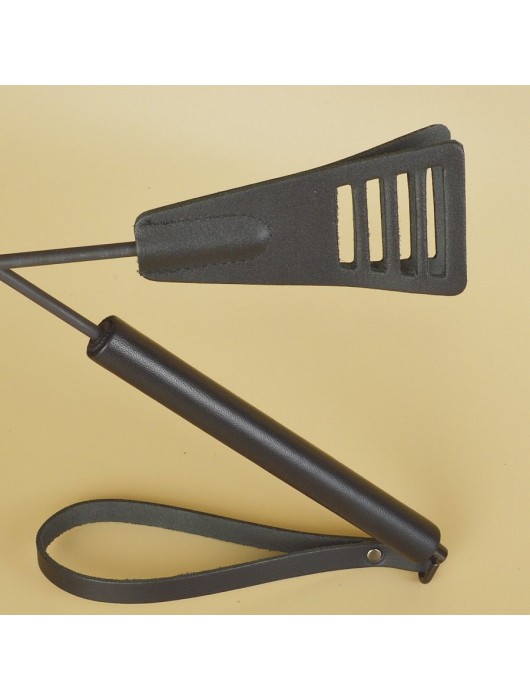 Черный кожаный стек «Сириус» - 60 см. - Sitabella - купить с доставкой в Ставрополе