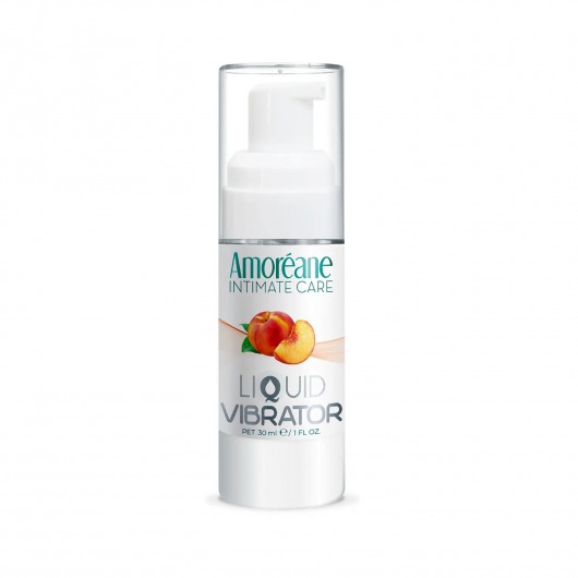 Жидкий вибратор со вкусом персика Amoreane Peach - 30 мл. - Amoreane - купить с доставкой в Ставрополе
