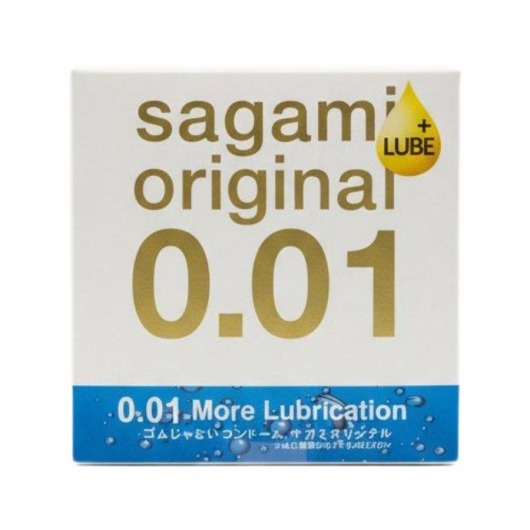 Увлажнённый презерватив Sagami Original 0.01 Extra Lub - 1 шт. - Sagami - купить с доставкой в Ставрополе