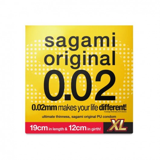 Презерватив увеличенного размера Sagami Original 0.02 XL-size - 1 шт. - Sagami - купить с доставкой в Ставрополе