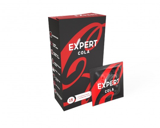 Презервативы с ароматом колы Expert Cola - 15 шт. - Expert - купить с доставкой в Ставрополе