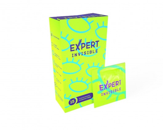 Ультратонкие презервативы Expert Invisible - 15 шт. - Expert - купить с доставкой в Ставрополе