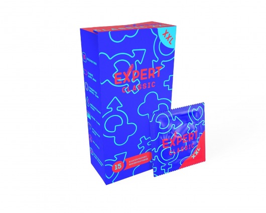 Презервативы увеличенного размера Expert Classic XXL - 15 шт. - Expert - купить с доставкой в Ставрополе