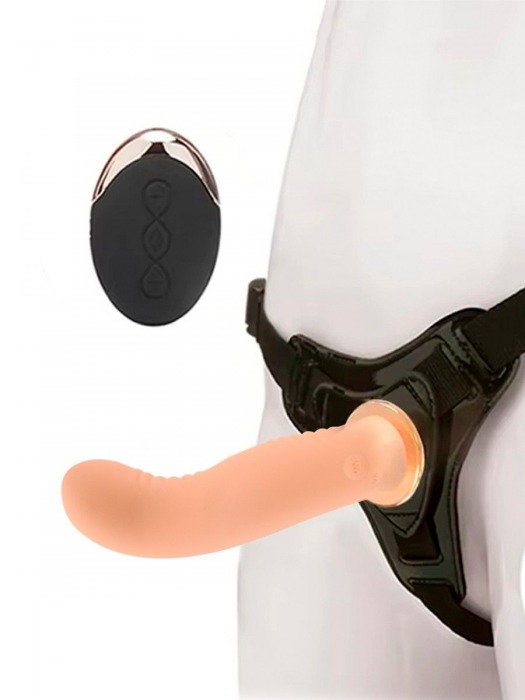 Женский вибрострапон со съемной насадкой и пультом ДУ - Erokay - купить с доставкой в Ставрополе