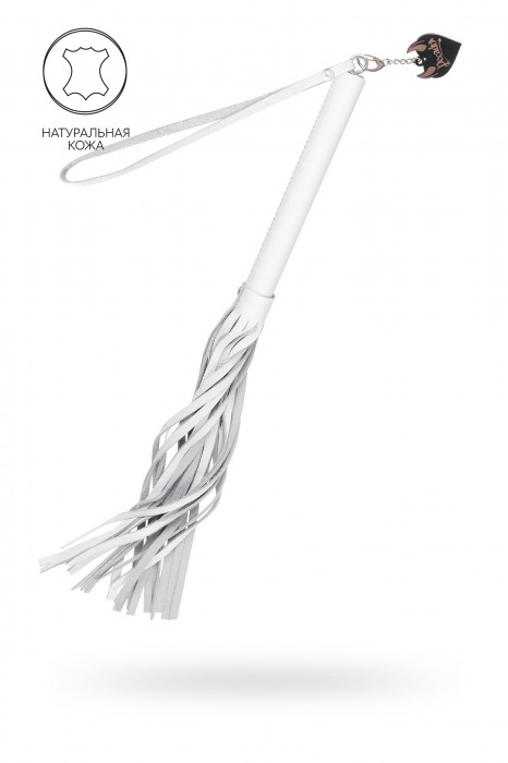 Белая кожаная плеть - 50 см. - Pecado - купить с доставкой в Ставрополе