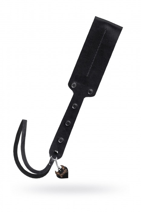 Черный кожаный пэддл - 32 см. - Pecado - купить с доставкой в Ставрополе