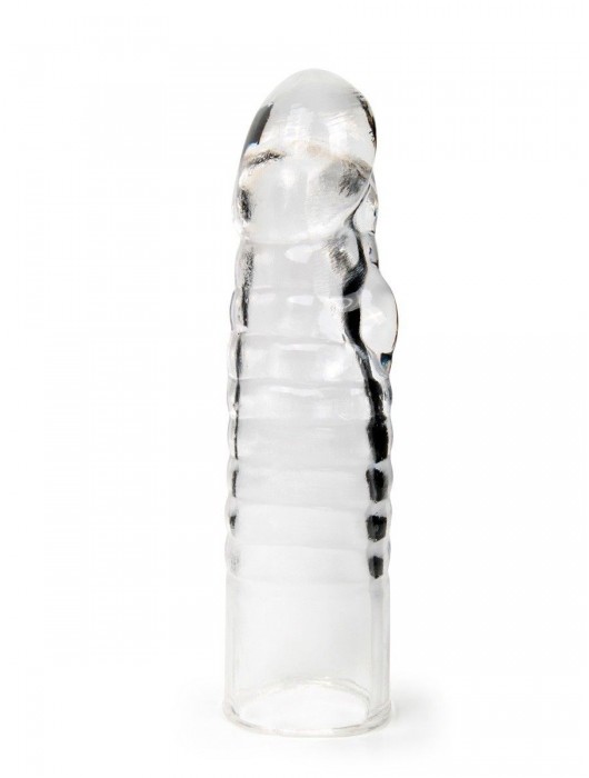 Прозрачная закрытая насадка на член - 15 см. - Sex Expert - в Ставрополе купить с доставкой