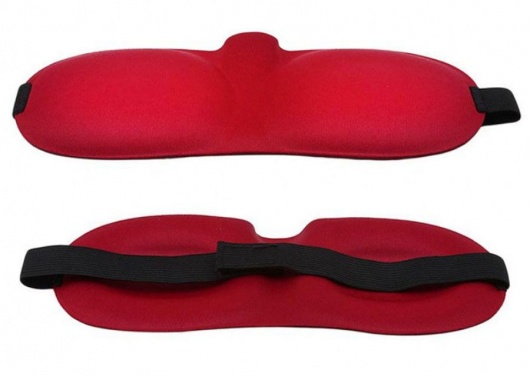 Красная глухая маска на резинке - Sitabella - купить с доставкой в Ставрополе