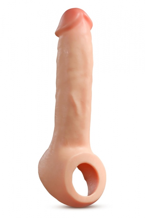 Телесная насадка-удлинитель Thrive 8.75 Inch Realistic Penis Extender Sleeve - 22,2 см. - Blush Novelties - в Ставрополе купить с доставкой