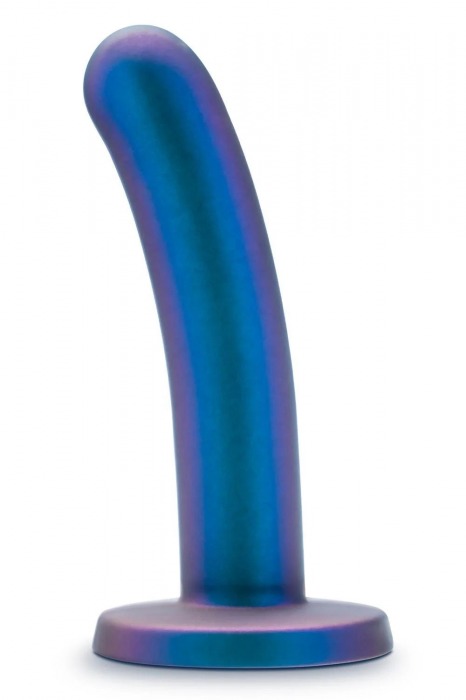 Синяя насадка с гладкой поверхностью Surrender 5.75 Inch Intermediate Pegging Dildo - 14,6 см. - Blush Novelties - купить с доставкой в Ставрополе