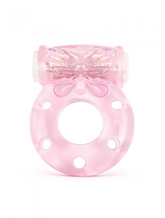 Розовое эрекционное виброкольцо с бабочкой - 1137 - в Ставрополе купить с доставкой
