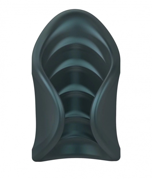 Серый сквозной мастурбатор с вибрацией Manwan Starter - Manwan - в Ставрополе купить с доставкой