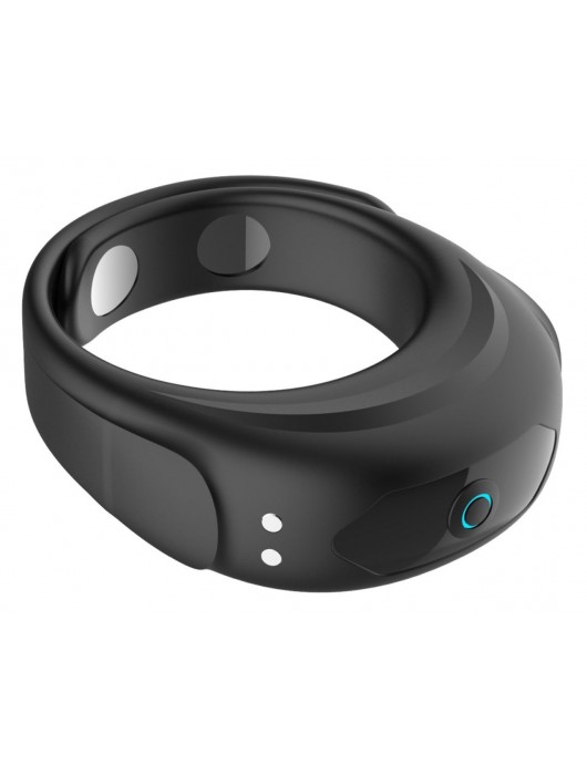 Черное эрекционное виброкольцо на ремешках - Boys of Toys - в Ставрополе купить с доставкой