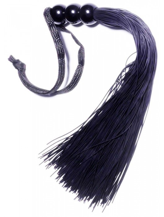 Черная силиконовая плетка - 25,4 см. - Boys of Toys - купить с доставкой в Ставрополе