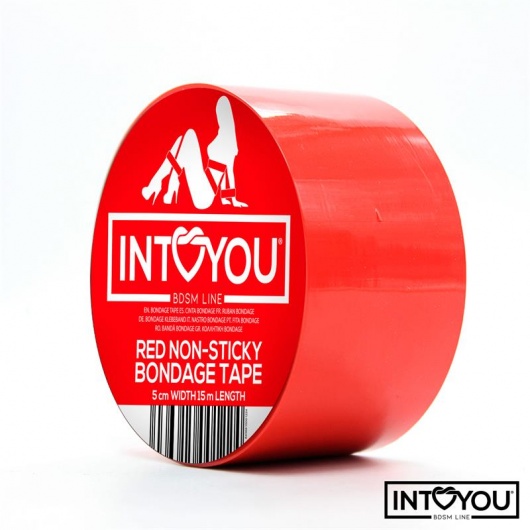 Красный скотч для фиксации Non-Sticky Bondage Tape - 15 м. - Intoyou - купить с доставкой в Ставрополе