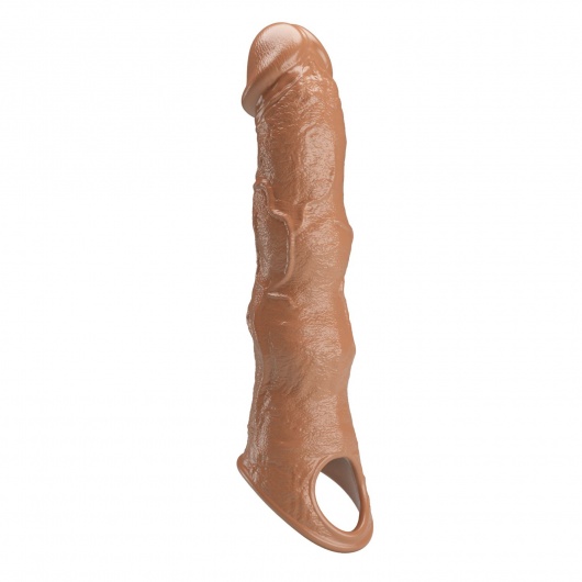 Карамельный фаллоудлинитель с 3 вставками - 28 см. - Baile - в Ставрополе купить с доставкой