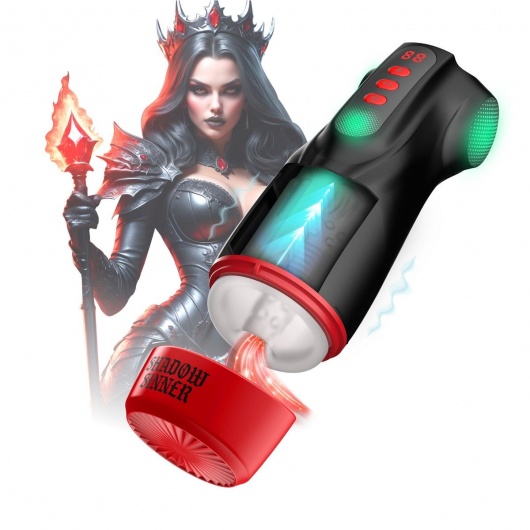 Интерактивный мастурбатор Raven с вакуумом, вибрацией и подсветкой - Shots Media BV - в Ставрополе купить с доставкой