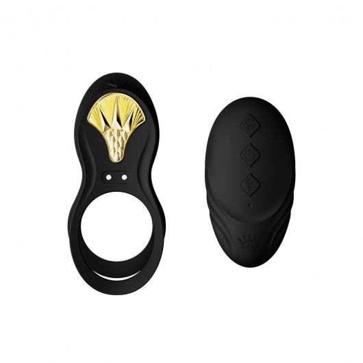 Черное эрекционное виброкольцо Bayek с пультом ДУ - Zalo - в Ставрополе купить с доставкой