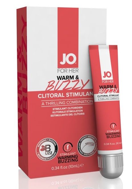 Клиторальный крем JO WARM   BUZZY CLITORAL GEL - 10 мл. - System JO - купить с доставкой в Ставрополе