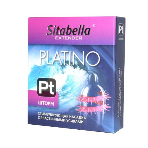 Стимулирующая насадка со спиралью из усиков Platino  Шторм - Sitabella - купить с доставкой в Ставрополе