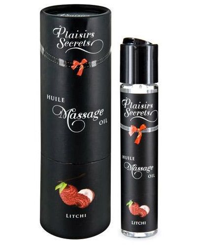 Массажное масло с ароматом личи Huile de Massage Gourmande Litchi - 59 мл. - Plaisir Secret - купить с доставкой в Ставрополе