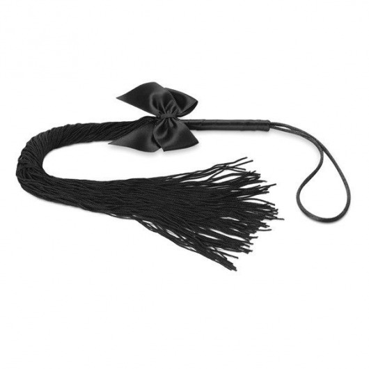 Чёрная плётка Lilly Whip Bijoux - Bijoux Indiscrets - купить с доставкой в Ставрополе