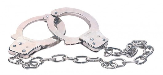 Наручники из металла с длинной цепочкой CHROME HANDCUFFS METAL HANDCUFFS W. KEY - NMC - купить с доставкой в Ставрополе