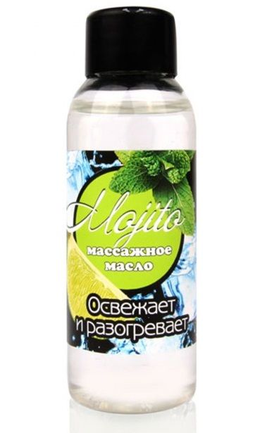 Массажное масло для тела Mojito с ароматом лайма - 50 мл. - Биоритм - купить с доставкой в Ставрополе