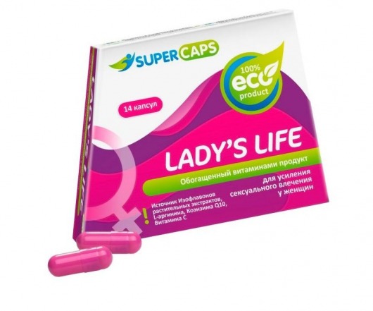 Возбуждающие капсулы Ladys Life - 14 капсул (0,35 гр.) - SuperCaps - купить с доставкой в Ставрополе