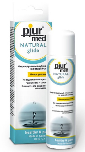 Нейтральный лубрикант на водной основе pjur MED Natural glide - 100 мл. - Pjur - купить с доставкой в Ставрополе