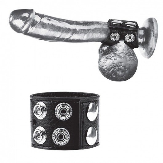 Ремень на член и мошонку 1.5  Cock Ring With Ball Strap - BlueLine - купить с доставкой в Ставрополе