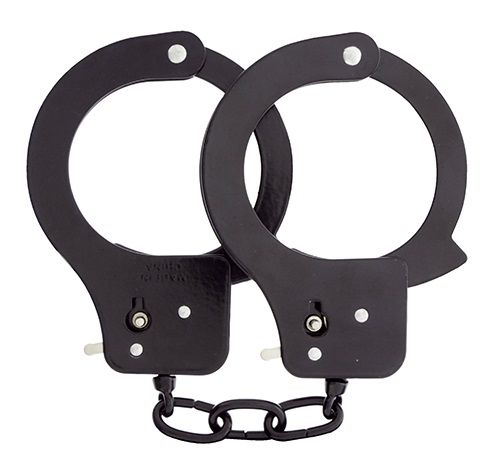 Чёрные наручники из листового металла BONDX METAL CUFFS BLACK - Dream Toys - купить с доставкой в Ставрополе