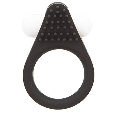 Чёрное эрекционное кольцо LIT-UP SILICONE STIMU RING 1 BLACK - Dream Toys - в Ставрополе купить с доставкой