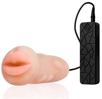 Мастурбатор-ротик с вибрацией REALSTUFF VIBRATING MASTURBATOR MOUTH - Dream Toys - в Ставрополе купить с доставкой