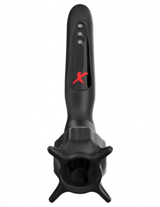 Чёрный вибростимулятор для головки члена с эффектом всасывания Vibrating Roto-Sucker - Pipedream - в Ставрополе купить с доставкой