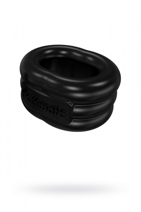 Чёрное эрекционное виброкольцо Stretch - Bathmate - в Ставрополе купить с доставкой