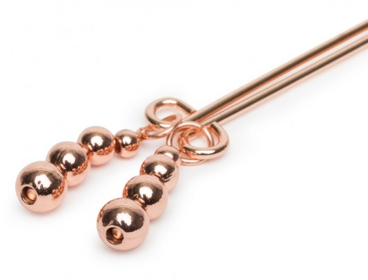 Золотистые зажимы для сосков и клитора All Sensation Nipple and Clitoral Chain - Fifty Shades of Grey - купить с доставкой в Ставрополе