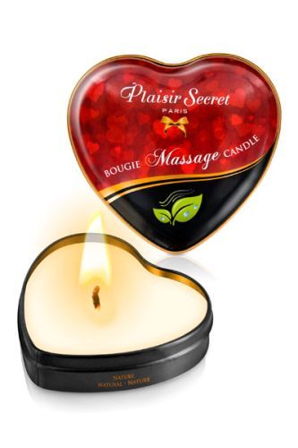 Массажная свеча с нейтральным ароматом Bougie Massage Candle - 35 мл. - Plaisir Secret - купить с доставкой в Ставрополе