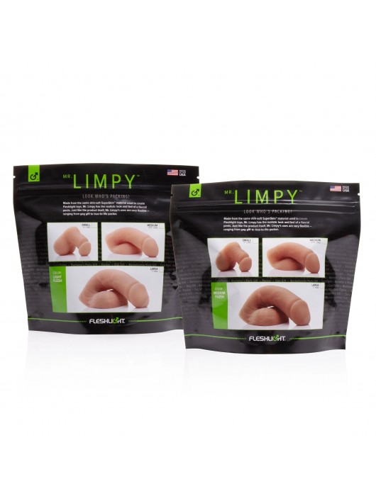 Мягкий имитатор пениса Fleshton Limpy среднего размера - 17 см. - Fleshlight - купить с доставкой в Ставрополе