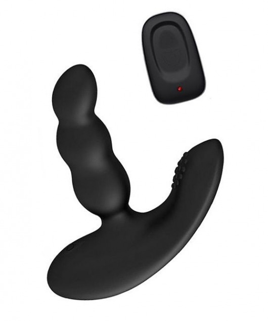 Черный силиконовый стимулятор простаты Levett Nitoc с пультом ДУ - Levett - в Ставрополе купить с доставкой
