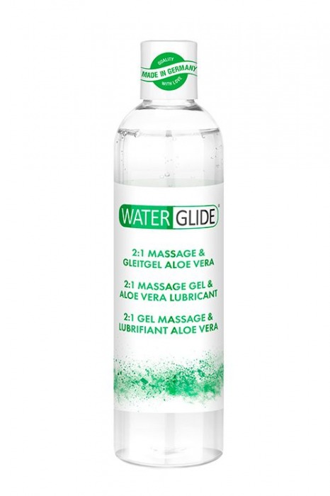 Гель-смазка 2-в-1 MASSAGE   LUBRICANT ALOE VERA - 300 мл. - Waterglide - купить с доставкой в Ставрополе