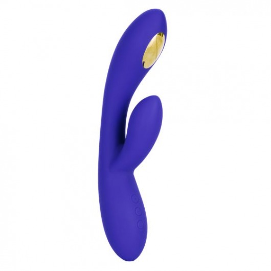 Фиолетовый вибратор с функцией электростимуляции Intimate E-Stimulator Dual Wand - 21,5 см. - California Exotic Novelties - купить с доставкой в Ставрополе