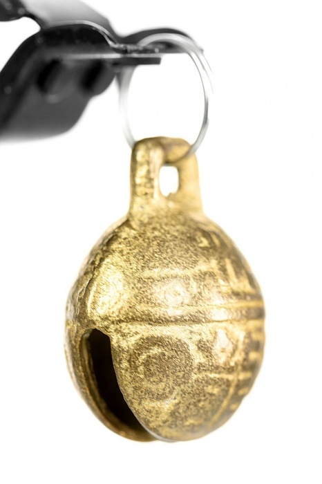 Черно-золотистые зажимы для сосков TOYFA Theatre - ToyFa - купить с доставкой в Ставрополе